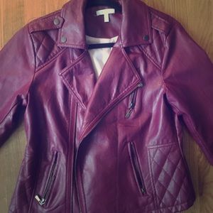 Delia’s Faux Leather Motorcycle Jacket L